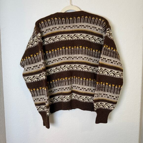 Vintage Women's Cardigan Sweater with Silver Tone Buttons - Picture 5 of 6
